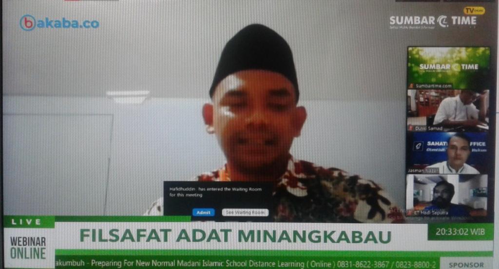  Webinar Wacana 6 : Filsafat Adat Minangkabau