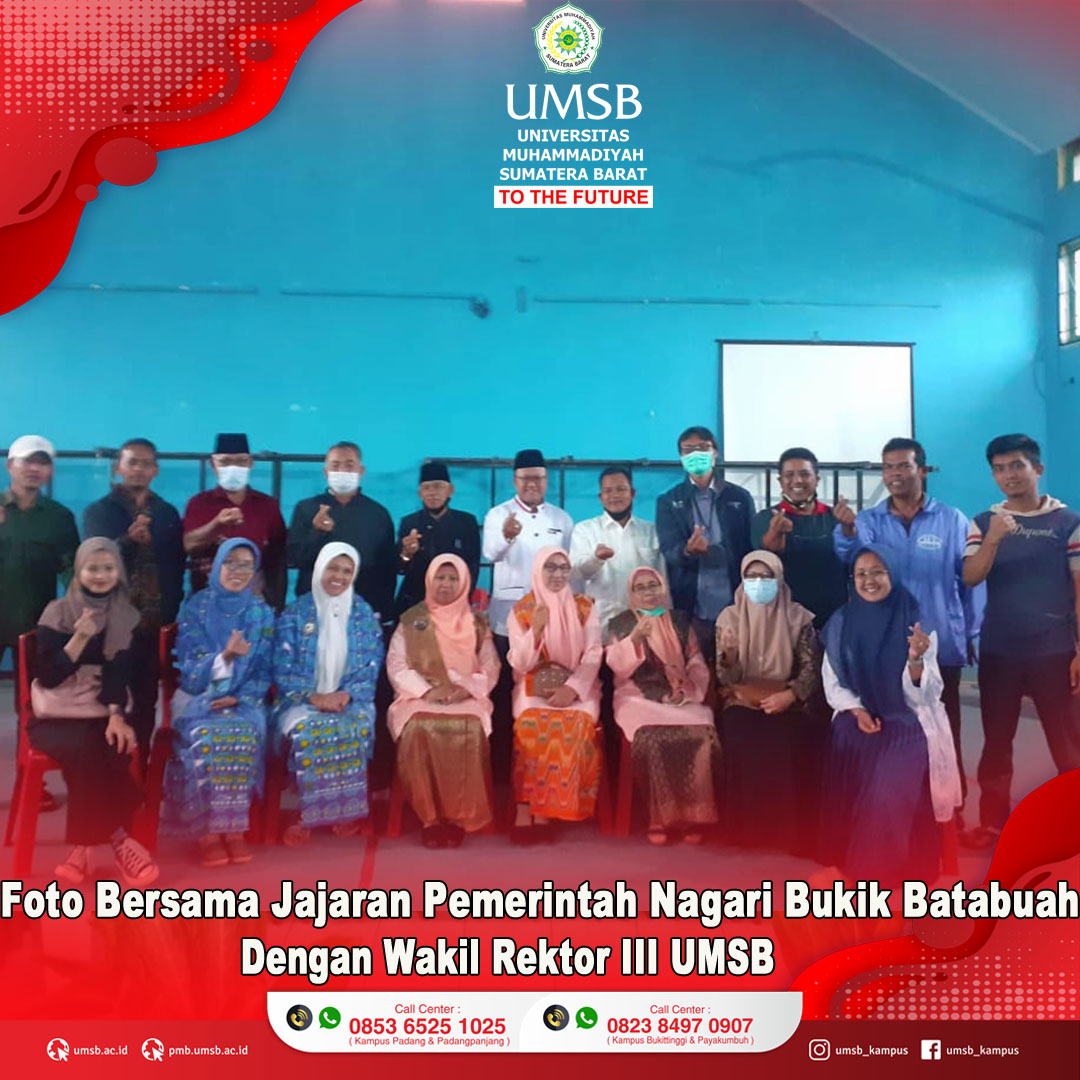 NAGARI BUKIK BATABUAH KABUPATEN AGAM GANDENG UMSB KEMBANGKAN POTENSI NAGARI