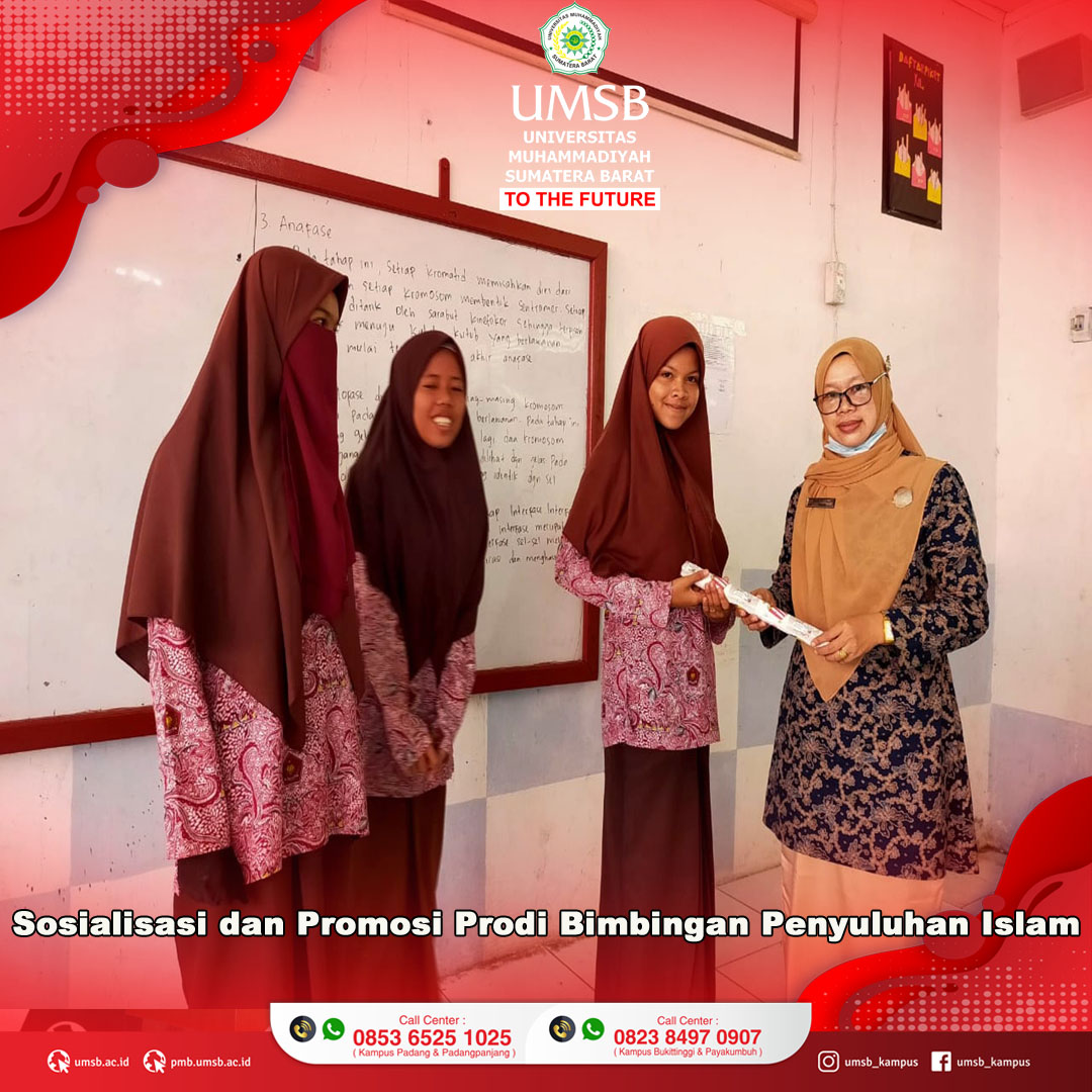 GENCARKAN SOSIALISASI & PROMOSI, PRODI BIMBINGAN PENYULUHAN ISLAM “SERBU” DUA SEKOLAH SEKALIGUS