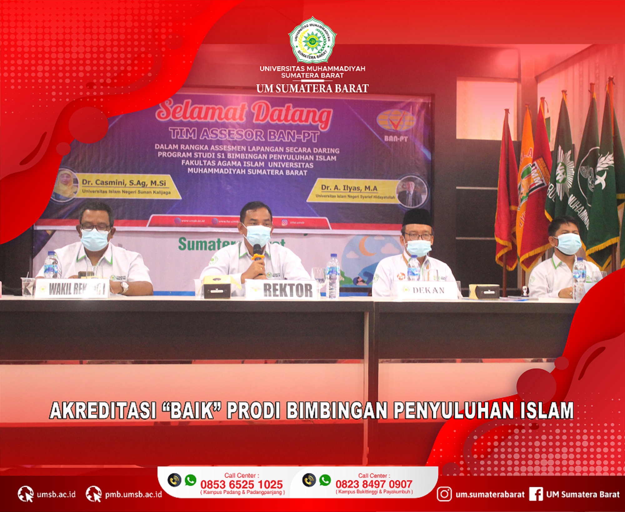 PERINGKAT AKREDITASI “BAIK” DIPEROLEH PRODI BIMBINGAN PENYULUHAN ISLAM FAKULTAS AGAMA ISLAM UNIVERSITAS MUHAMMADIYAH SUMATERA BARAT