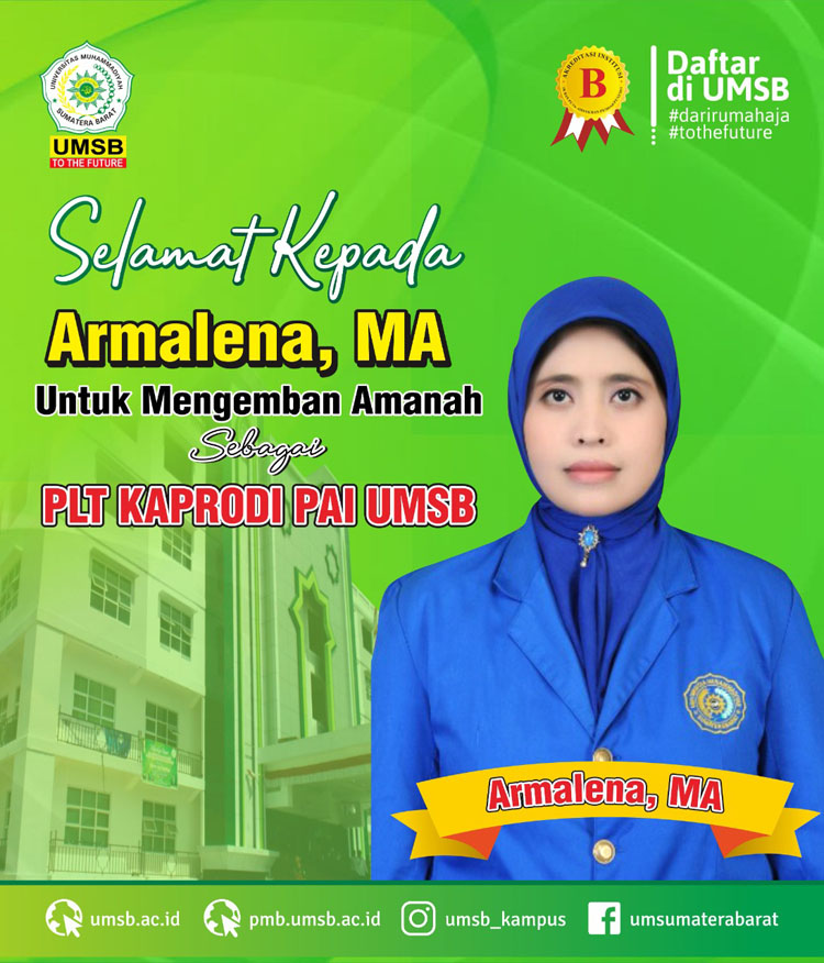 Penyerahan SK Ka. Prodi Pendidikan Agama Islam  oleh Rektor UMSB 