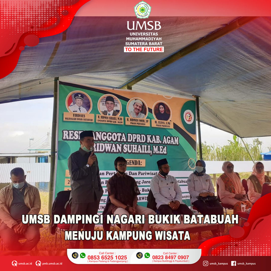 UMSB DAMPINGI PENGEMBANGAN POTENSI NAGARI BUKIK BATABUAH