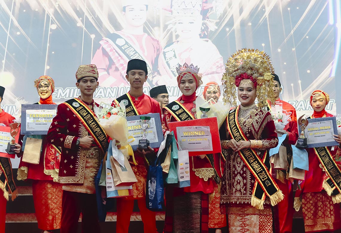 Luthfi Priyatama dan Aulia Zahra Terpilih Jadi Uda Uni Duta Kampus UM Sumbar 2024
