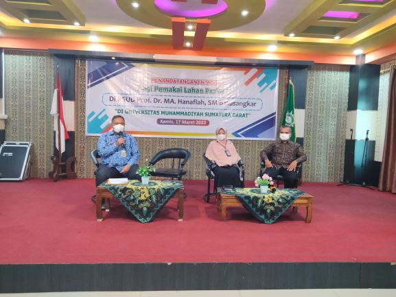 Fakultas Kesehatan UM Sumbar menjadi Tuan Rumah Penandatanganan MoU Bagi Pemakai Lahan Praktek di RSUD Prof. Dr. MA Hanafiah, SM