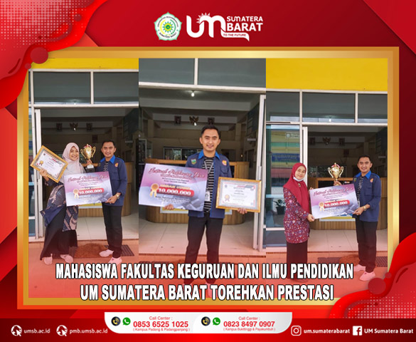 MAHASISWA FAKULTAS KEGURUAN DAN ILMU PENDIDIKAN UNIVERSITAS MUHAMMADIYAH SUMATERA BARAT TOREHKAN PRESTASI