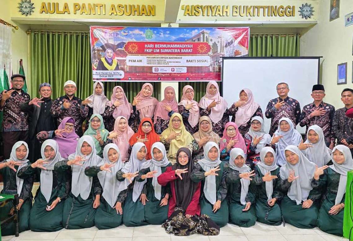 FKIP UM Sumatera Barat Gelar Hari Bermuhammadiyah di Panti Asuhan Aisyiyah Bukittinggi