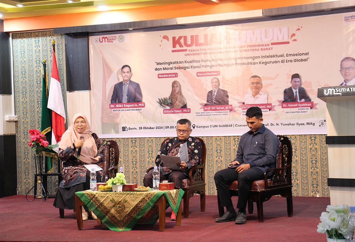 Peringati Hari Sumpah Pemuda, FKIP UM Sumatera Barat Gelar Kuliah Umum Upaya Peningkatan Kualitas Guru di Era Globalisasi