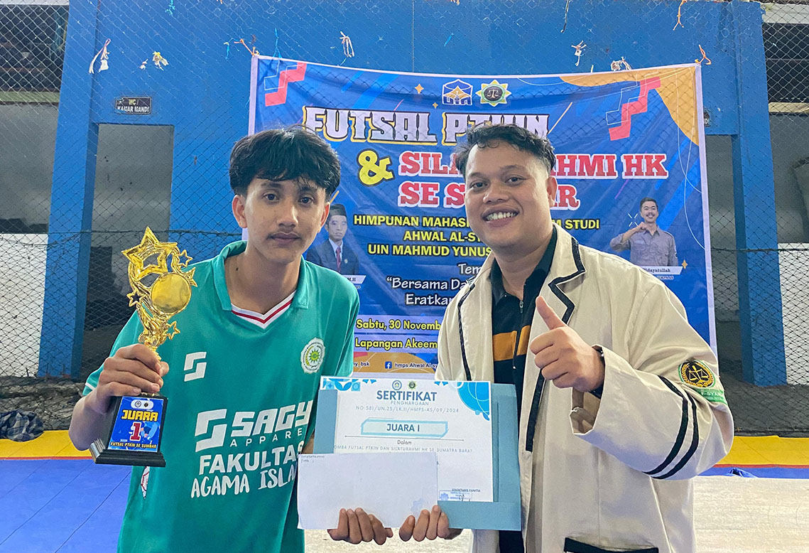 Tim Futsal UM Sumatera Barat Juarai Lomba Futsal PTKIN se-Sumatera Barat