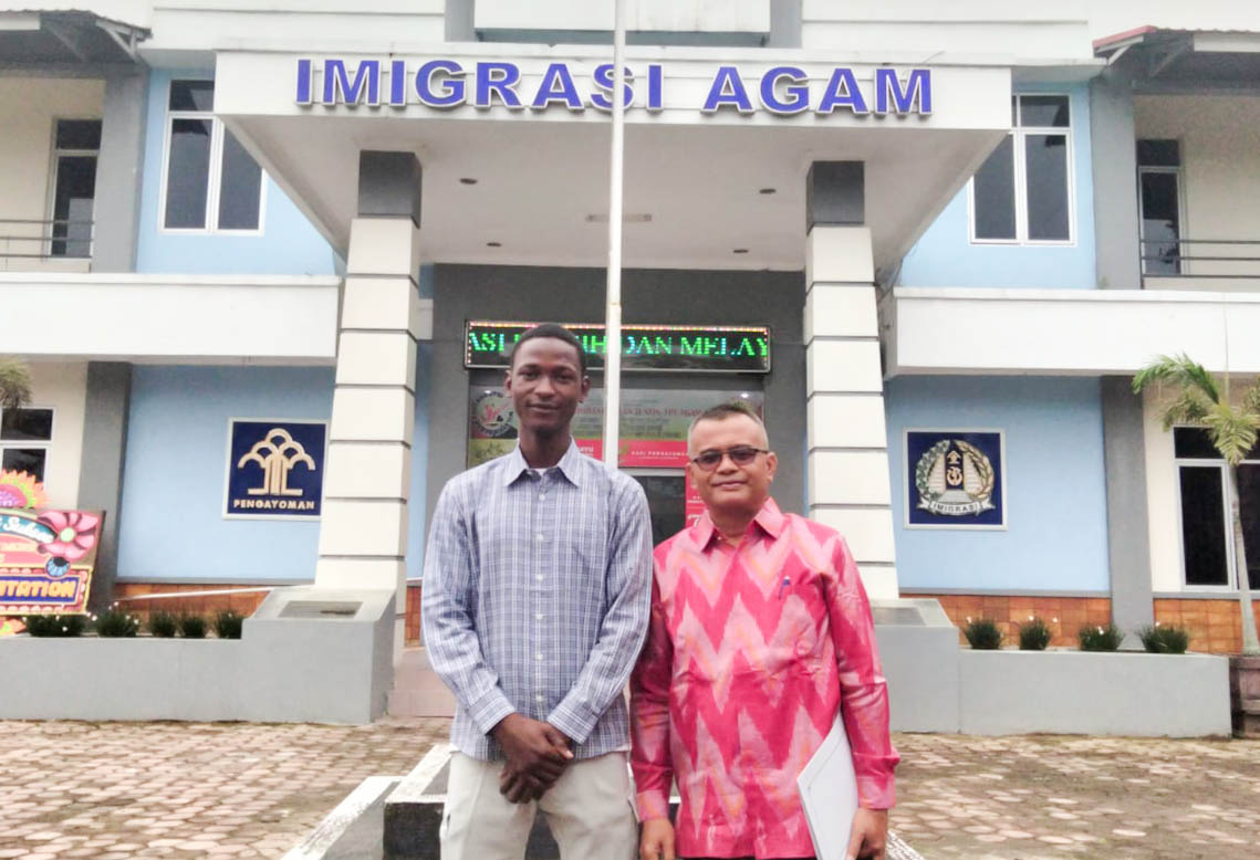 Ibrahim Garba, Mahasiswa Asing Internasional UM Sumatera Barat Asal Nigeria Ikuti Orientasi Mahasiswa Baru
