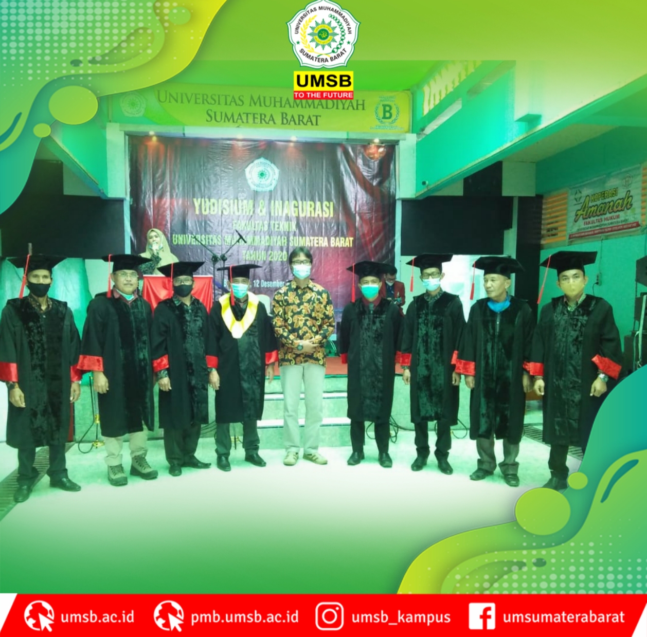 Fakultas Teknik UMSB adakan Yudisium dan Inagurasi Perdana Tahun 2020