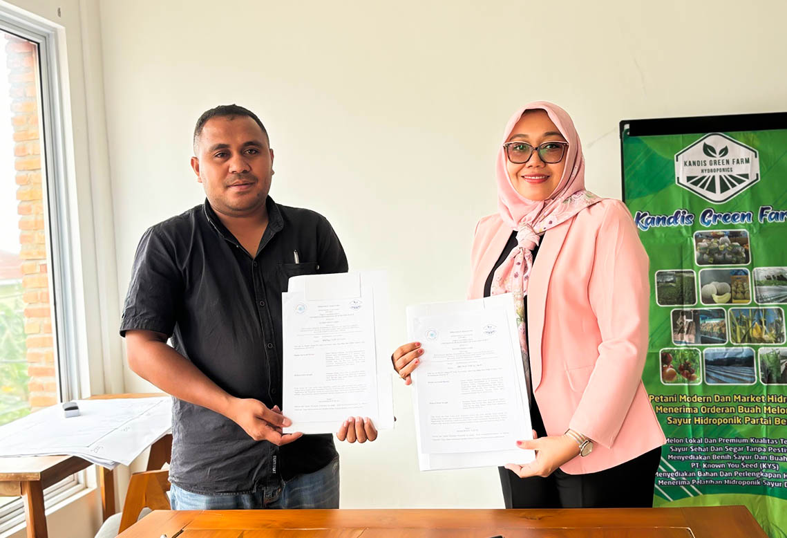 Fakultas Pertanian UM Sumatera Barat Jalin Kerjasama dengan Kandis Green Farm Pekanbaru, Majukan Pertanian Hidpronik Hingga Pembangunan Green House