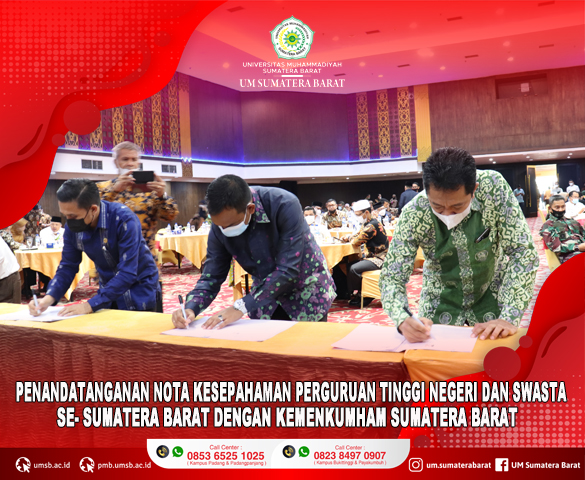 KEMENKUMHAM SUMATERA BARAT LAKUKAN KERJASAMA DENGAN PERGURUAN TINGGI NEGERI DAN SWASTA DI SUMATERA BARAT