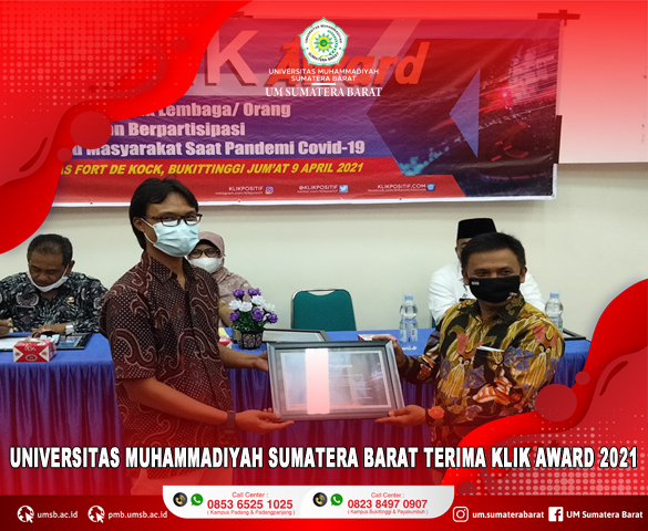 UNIVERSITAS MUHAMMADIYAH SUMATERA BARAT RAIH KLIK AWARD KARENA SUKSES MEMBANGUN KAMPUNG SARUGO