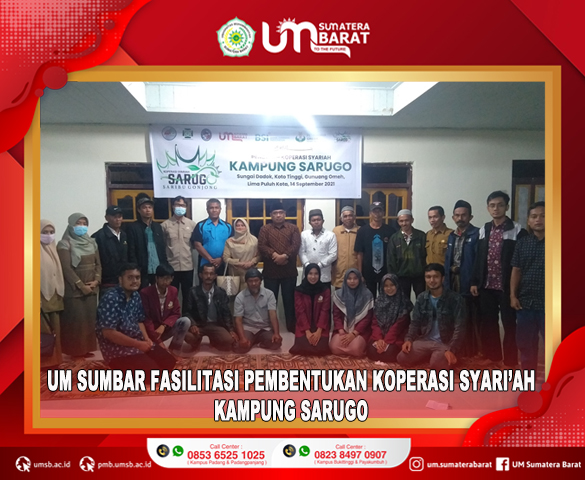 UM SUMATERA BARAT FASILITASI PEMBENTUKAN KOPERASI SYARIAH KAMPUNG SARUGO