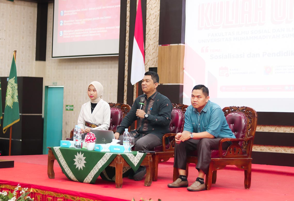 Fisipol UM Sumatera Barat Gelar Kuliah Umum dan Tekan Kerjasama dengan KPU Sumbar
