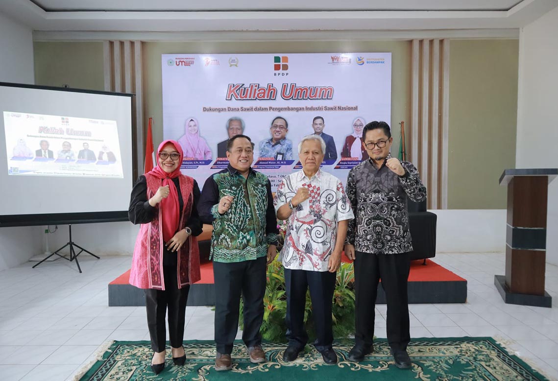 Fakultas Pertanian UM Sumatera Barat Gelar Kuliah Umum Bagi Mahasiswa Baru Penerima Beasiswa SDM Sawit
