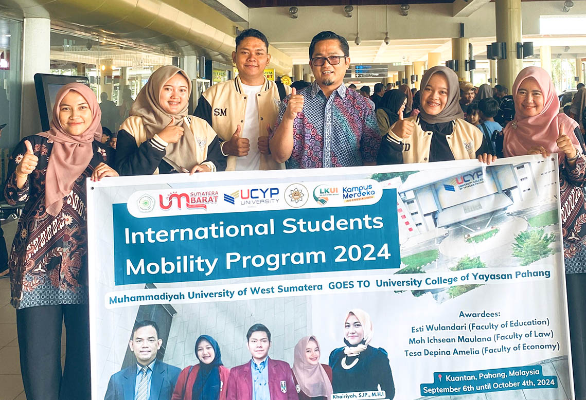 UM Sumatera Barat Berangkatkan  Mahasiswa untuk Magang dan PKL Internasional di UCYP University Malaysia