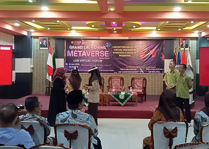 Fakultas Hukum UM Sumatera Barat Luncurkan Laboratorium Metaverse Moot Court Pertama di Sumatera