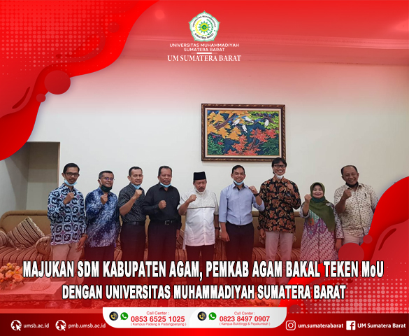 PEMKAB AGAM BAKAL TEKEN MoU DENGAN UNIVERSITAS MUHAMMADIYAH SUMATERA BARAT