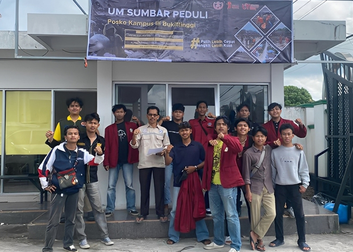 UM Sumatera Barat Buka Posko dan Galang Donasi untuk Korban Bencana di Sumatera Barat
