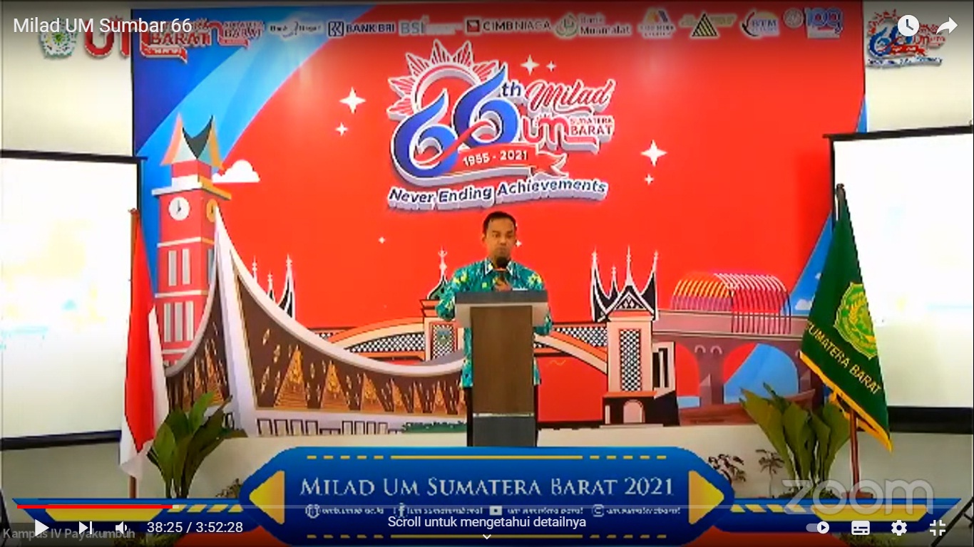 UM Sumbar Gelar Milad Ke 66 Secara Live Event Di Empat Kota Besar 