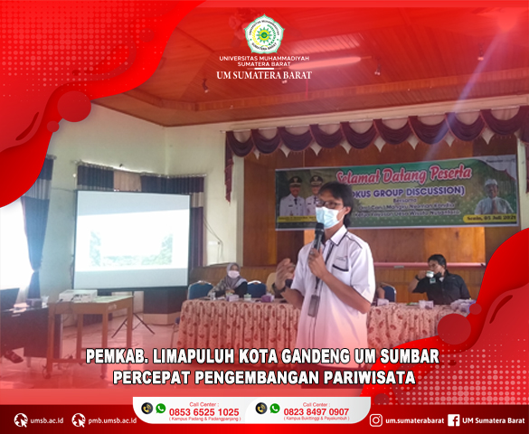 PEMKAB LIMAPULUH KOTA GANDENG UM SUMBAR PERCEPAT PENGEMBANGAN PARIWISATA