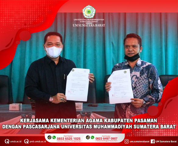 TINGKATKAN KUALITAS TENAGA PENGAJAR, KEMENTRIAN AGAMA PASAMAN  JALIN KERJASAMA DENGAN PASCASARJANA UNIVERSITAS MUHAMMADIYAH SUMATERA BARAT