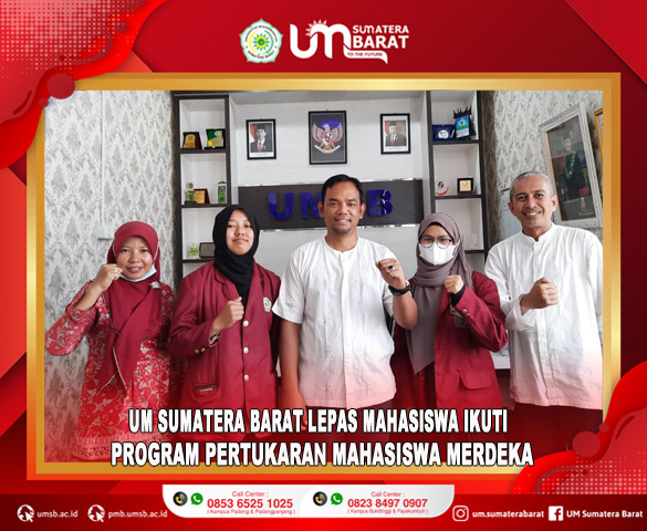 UM SUMATERA BARAT LEPAS MAHASISWA IKUTI PROGRAM PERTUKARAN MAHASISWA MERDEKA
