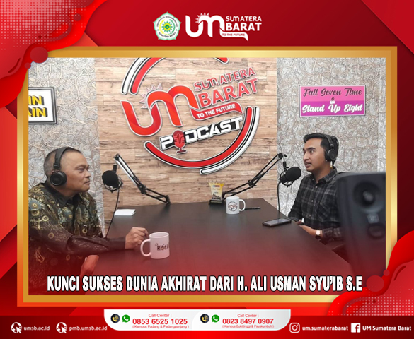 PODCAST PERDANA UM SUMBAR HADIRKAN PENGUSAHA NASIONAL ASAL MINANGKABAU