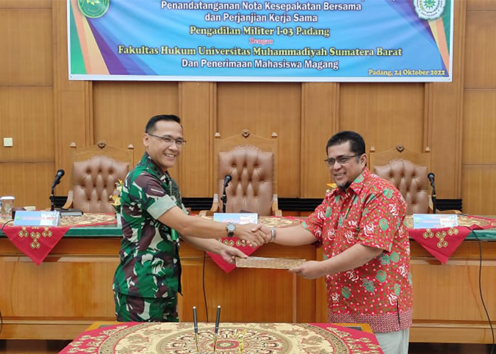 Fakultas Hukum Bekerjasama Dengan Pengadilan Militer  I-03 Padang