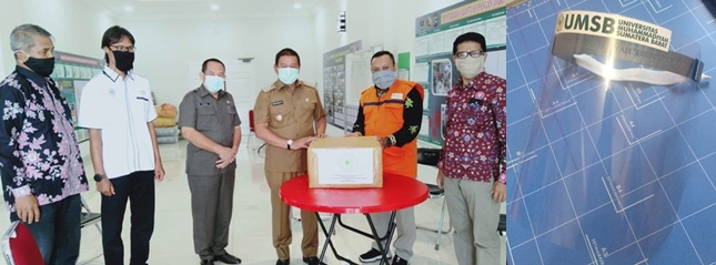 Peduli Pemberantasan Pandemi Covid-19, UMSB Berikan Bantuan untuk Internal dan Eksternal Kampus