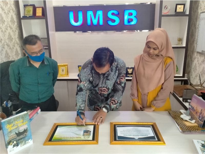 Rektor UMSB Resmikan UMSBPRESS