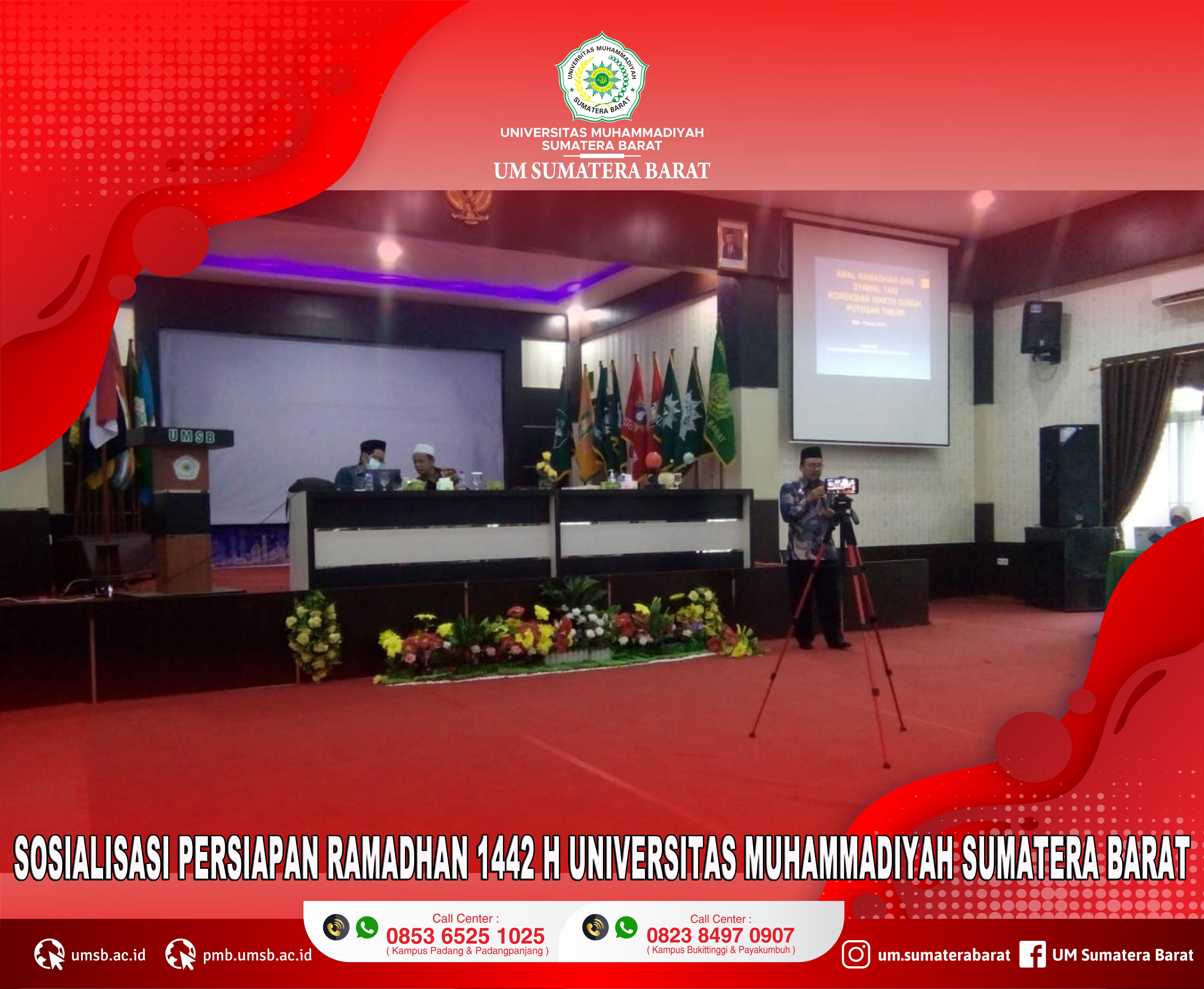UNIVERSITAS MUHAMMADIYAH SUMATERA BARAT ADAKAN SOSIALISASI TERKAIT PERSIAPAN RAMADHAN 1442 H