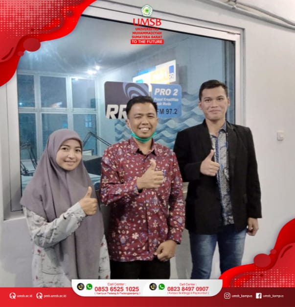 CIVITAS AKADEMIKA FAKULTAS TEKNIK MENJADI NARASUMBER DI ACARA NUMPANG NAMPANG RRI PRO 2 BUKITTINGGI