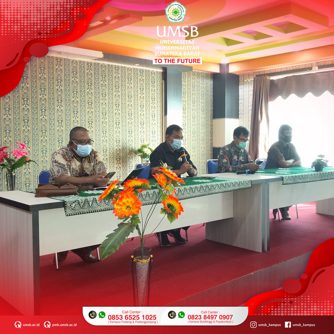 RAPAT PIMPINAN UMSB DENGAN DIREKTUR PASCASARJANA, DEKAN & WAKIL DEKAN DILINGKUNGAN UMSB 