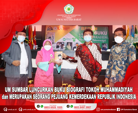 PERINGATI HUT KE-76 RI  UM SUMBAR LUNCURKAN BUKU BIOGRAFI TOKOH MUHAMMADIYAH DAN PEJUANG KEMERDEKAAN