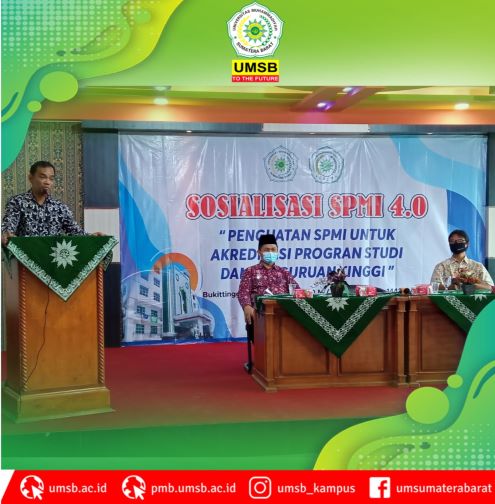 Menghadapi SPMI 4.0, LP3M melaksanakan sosialisasi di Aula Yunahar Ilyas Kampus III UMSB Bukittinggi