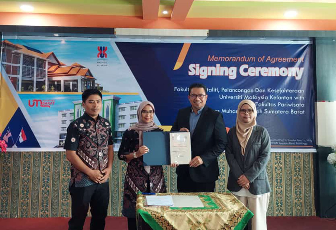 Kolaborasi Internasional, UM Sumatera Tekan Kerjasama dengan Universiti Malaysia Kelantan