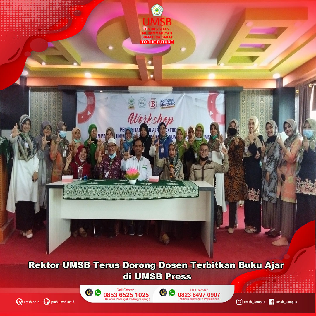REKTOR UMSB TERUS DORONG DOSEN TERBITKAN BUKU AJAR DI UMSB PRESS