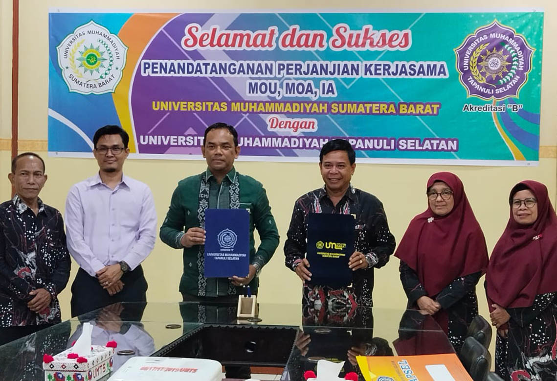 UM Sumatera Barat Tekan Kerjasama dengan UM Tapsel 