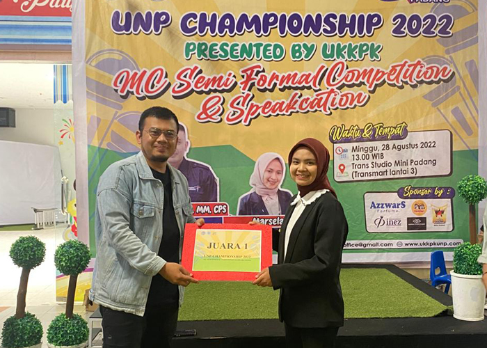 Ridha Jusni, MC Milenial Kebanggaan UM Sumatera Barat Kembali Unjuk Gigi