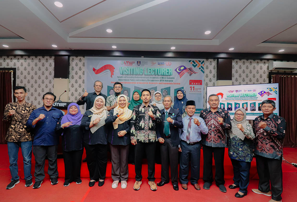 Fakultas Kehutanan UM Sumatera Barat Gelar Visiting Lecturer dengan UiTM Malaysia, Kolaborasi Internasional di Bidang Kehutanan