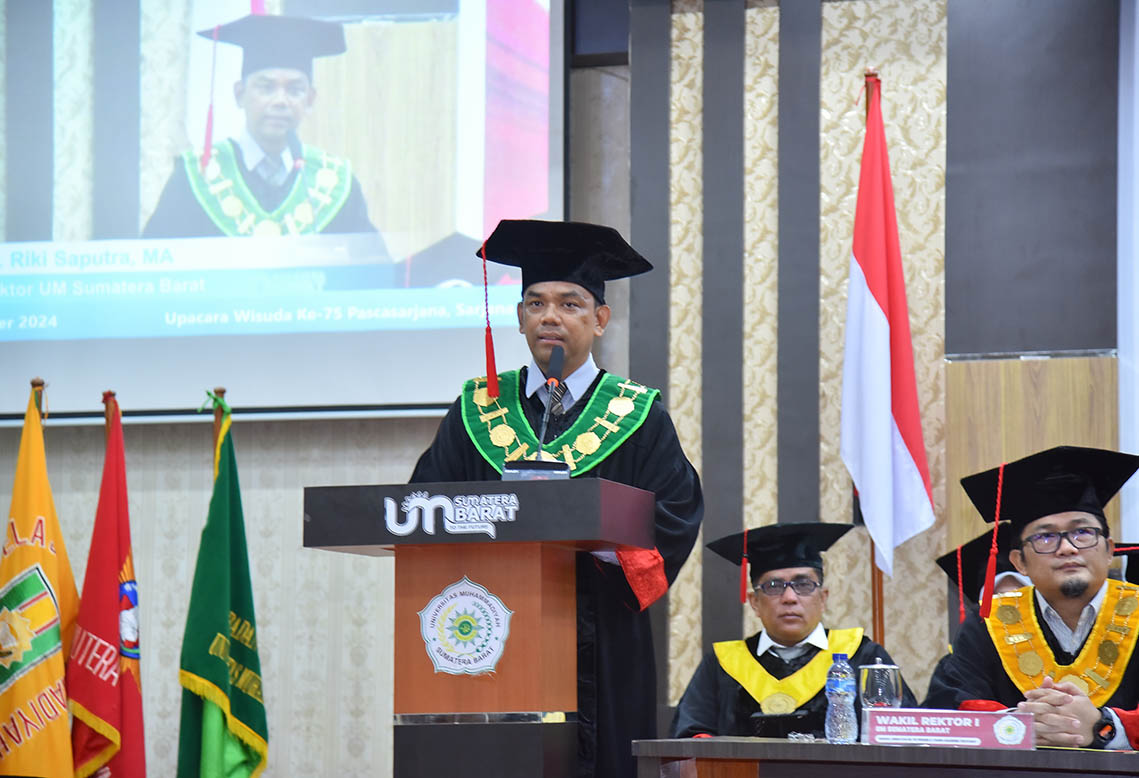 UM Sumatera Barat Gelar Wisuda Ke-75, Cetak Generasi Pemimpin dengan Ilmu dan Integritas