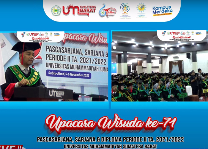 Gubernur Sumbar Berharap Pemimpin Bangsa Lahir Dari UM Sumatera Barat