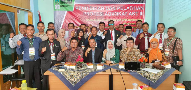 Pendidikan dan Pelatihan Profesi Advokat (PPPA) yang digelar Asosiasi Pengacara Syariah Indonesia (APSI) bekerjasama dengan Jurusan Hukum Keluarga Fakultas Agama Islam UMSB