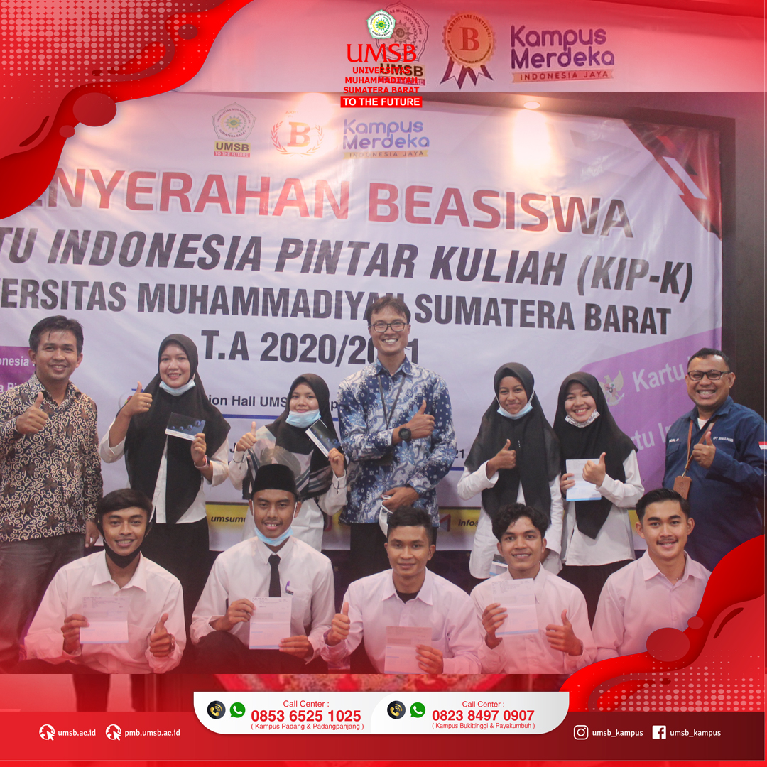 199 MAHASISWA UMSB TERIMA BEASISWA KIP-K TAHUN 2020