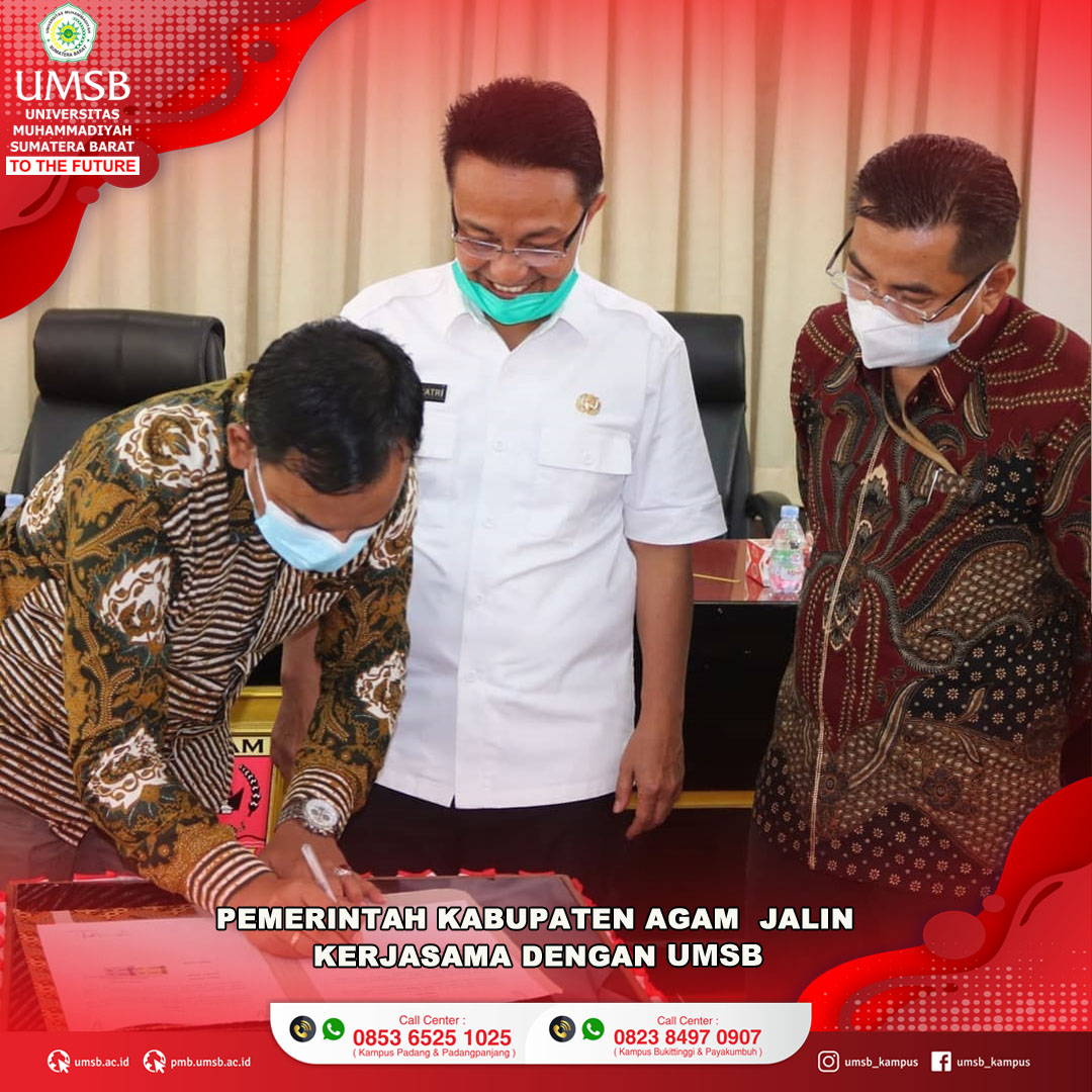 PEMERINTAH KABUPATEN AGAM JALIN KERJASAMA DENGAN UMSB 