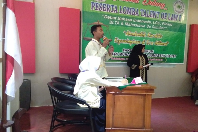 BEM Fakultas Hukum Sukses adakan Lomba Talent Of Law I Se-Sumatera Barat