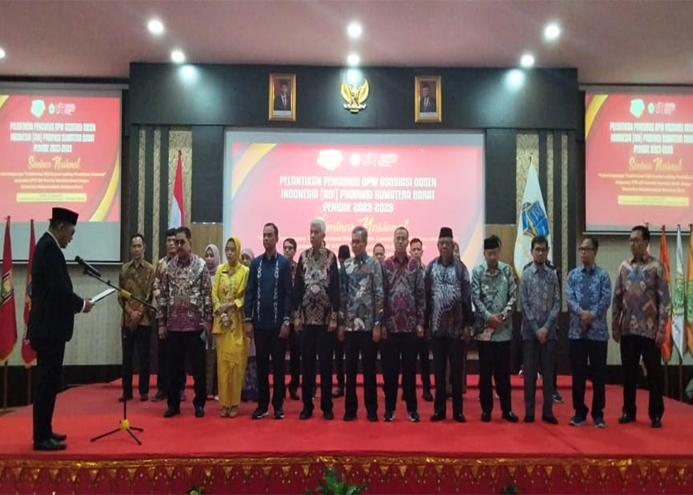 Rektor UM Sumatera Barat Terpilih sebagai Sekretaris Umum ADI Sumbar