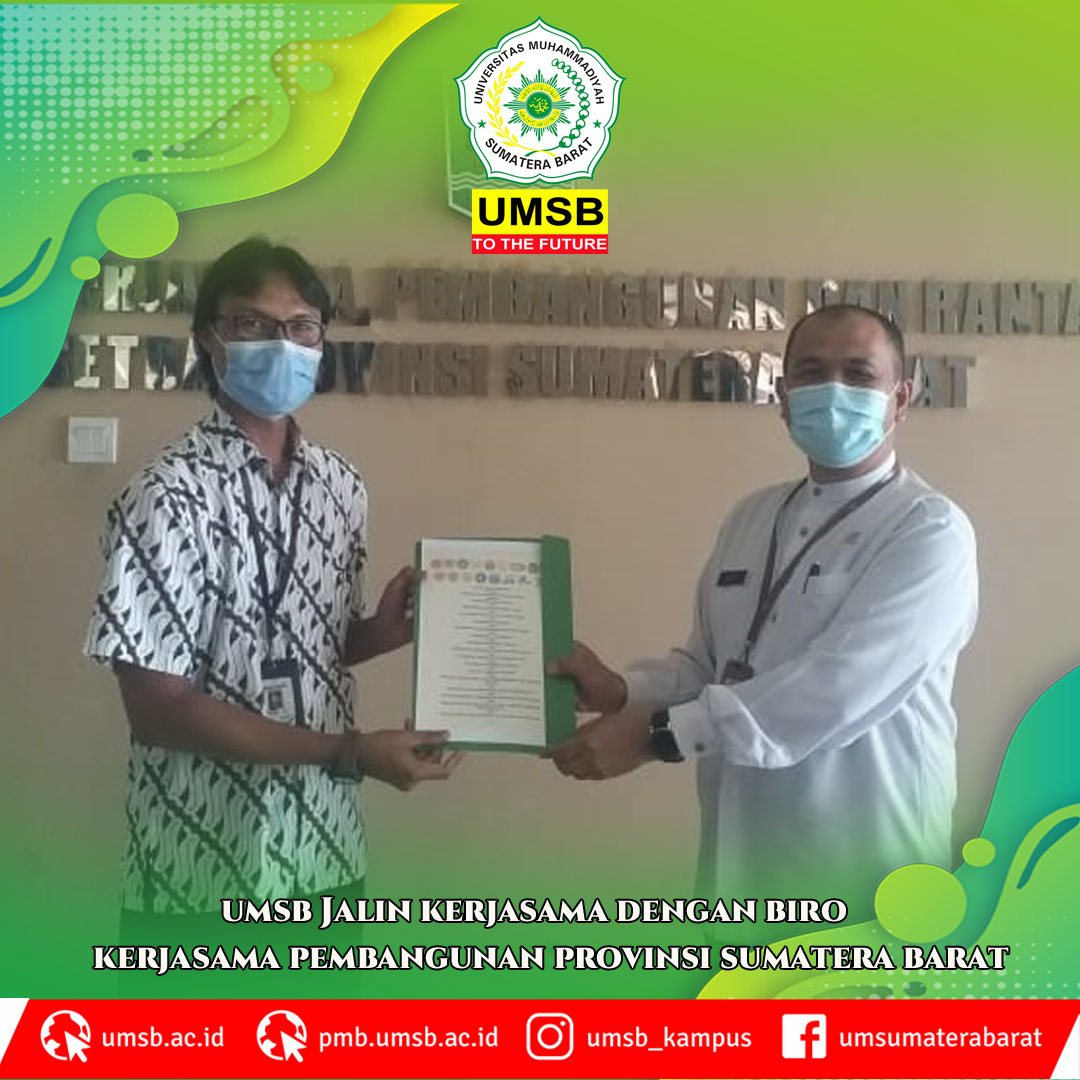 UMSB JALIN KERJASAMA DENGAN BIRO PERCEPATAN PEMBANGUNAN PROVINSI SUMATERA BARAT